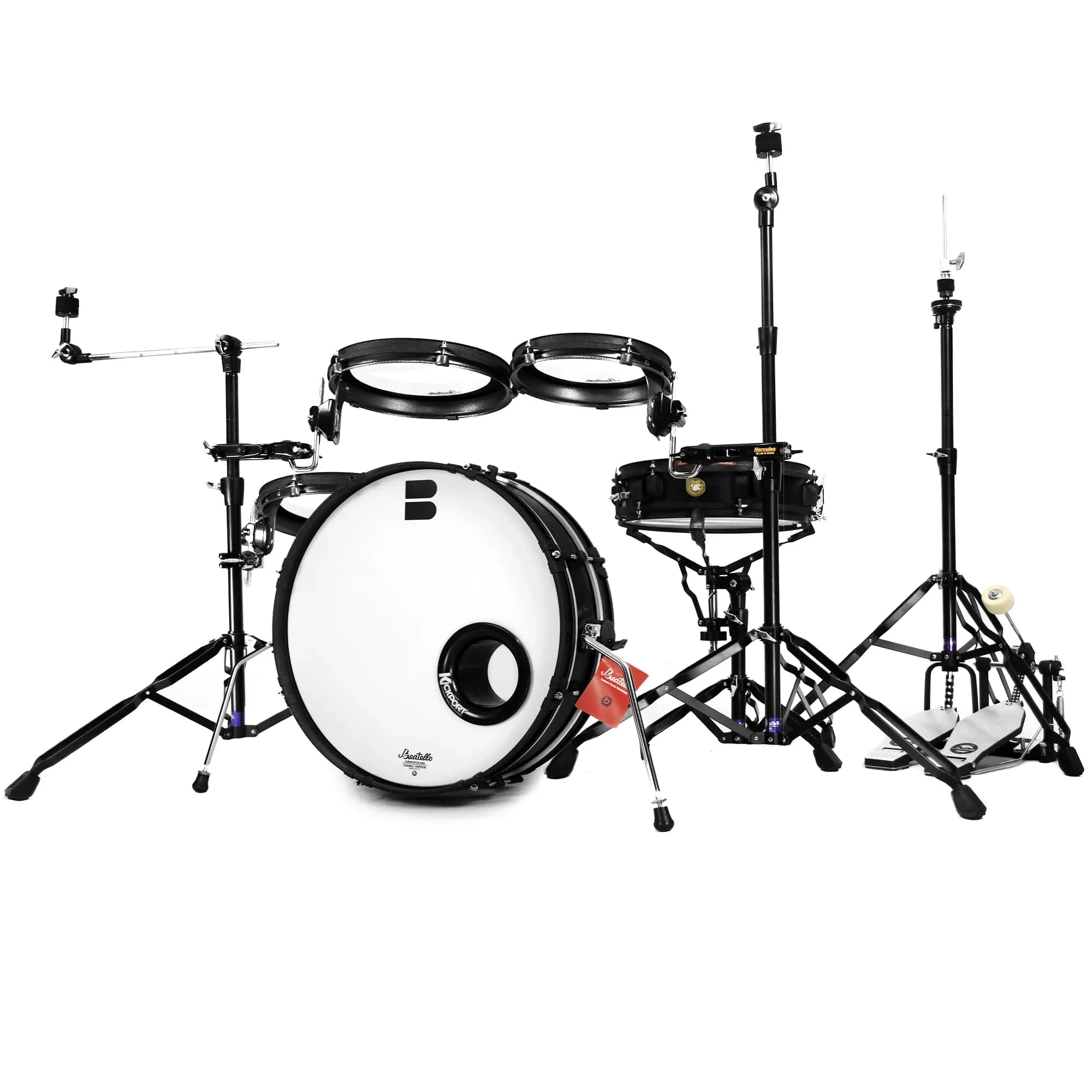 Set di Batteria Elettronica Portatile JBK a 5 Pezzi, Kit Professionale di Percussioni a Bassa Frequenza per Principianti, Registrazione in Studio e Pratica