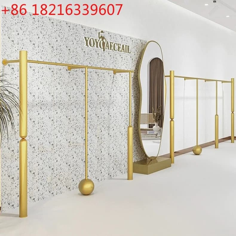 Gold Wall Creative Clothes Hanger for Clothing Stores