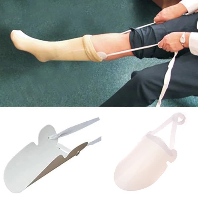 Cursore per calze di assistenza per calzini con cordino in cotone per donne e uomini
