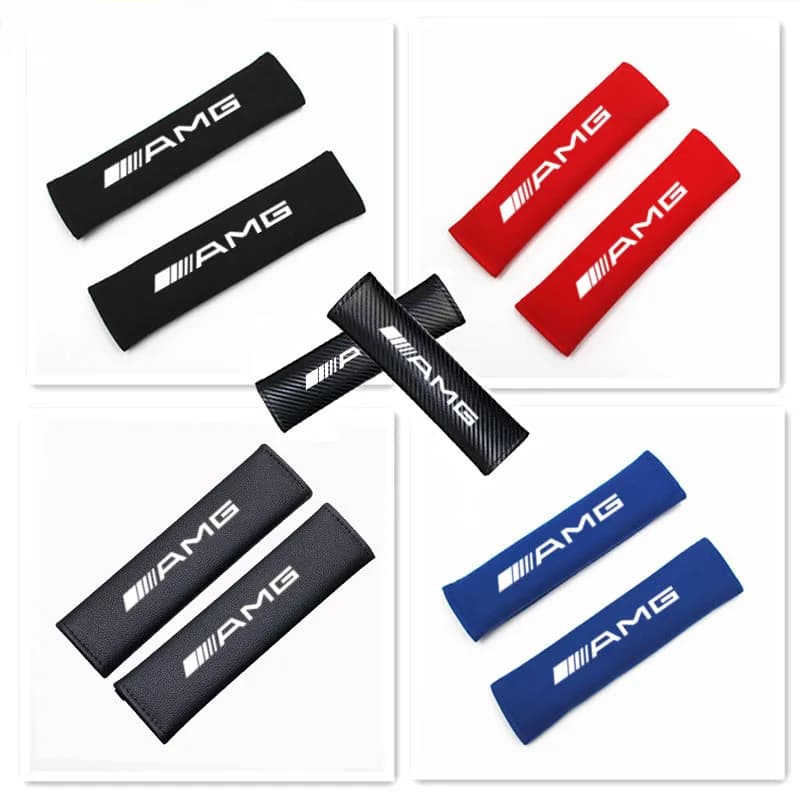 Car Seat Belt Shoulder Protector Cover Safety Belt Padding Pad For Mercedes Benz AMG W203 W204 W205 W211 W463 Car Accessories