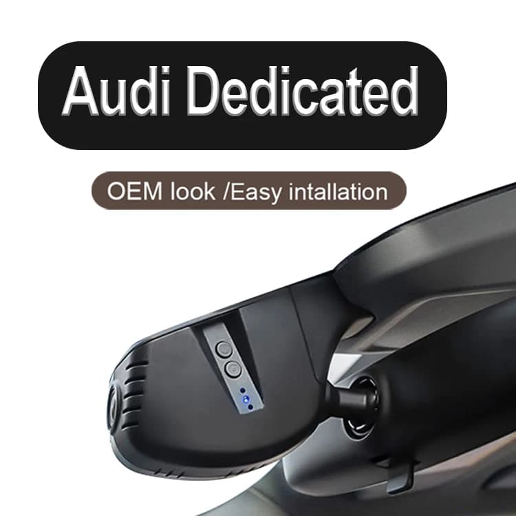 Telecamera da cruscotto anteriore 4K OEM con Wi-Fi e GPS integrati opzionali per Audi A2L A3 A4L A5 A6L A7 A8 Q2L Q5 Q5L Q7 RS3 S3 S5 S7 TT