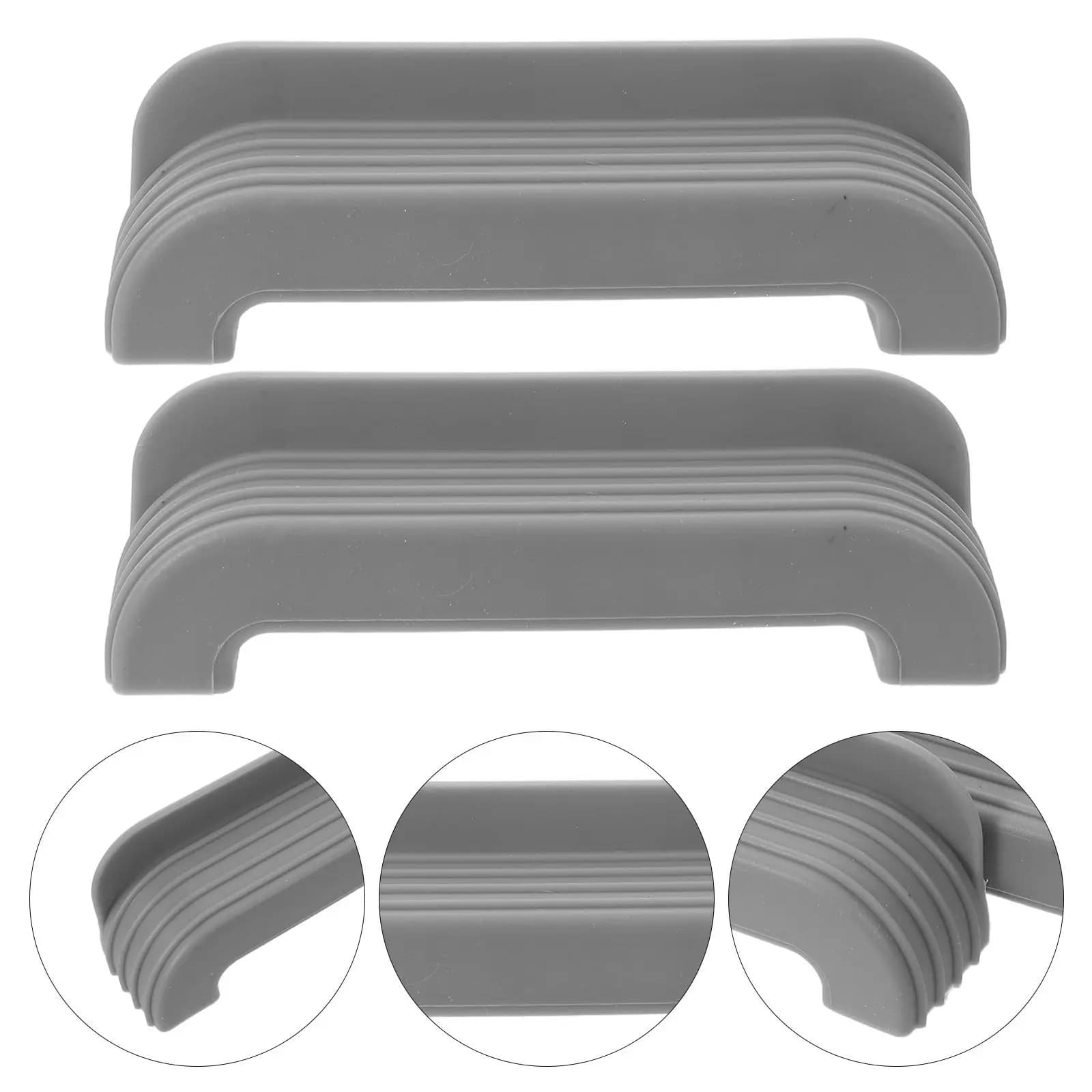 1Pair Silicone Heat Resistant Handle Cover Robust Non Slip Grip Compatible Fryer Frying Pan Kitchen Grip Protector