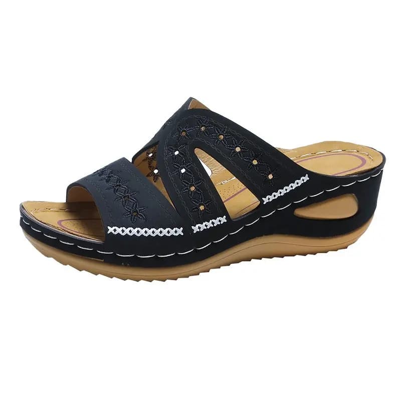 2026 Women's Wedge Slippers Fashion Casual Sandals Summer Open Toe Beach Slippers for Women Non-Slip Platform Sandals Pig Size