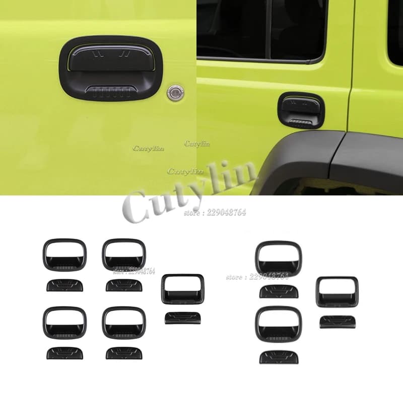 Per SUZUKI Jimny Nomade 2025 2026 ABS Nero Opaco Maniglia Della Porta Copertura Trim Porta DecoratioN Adesivo Accessori