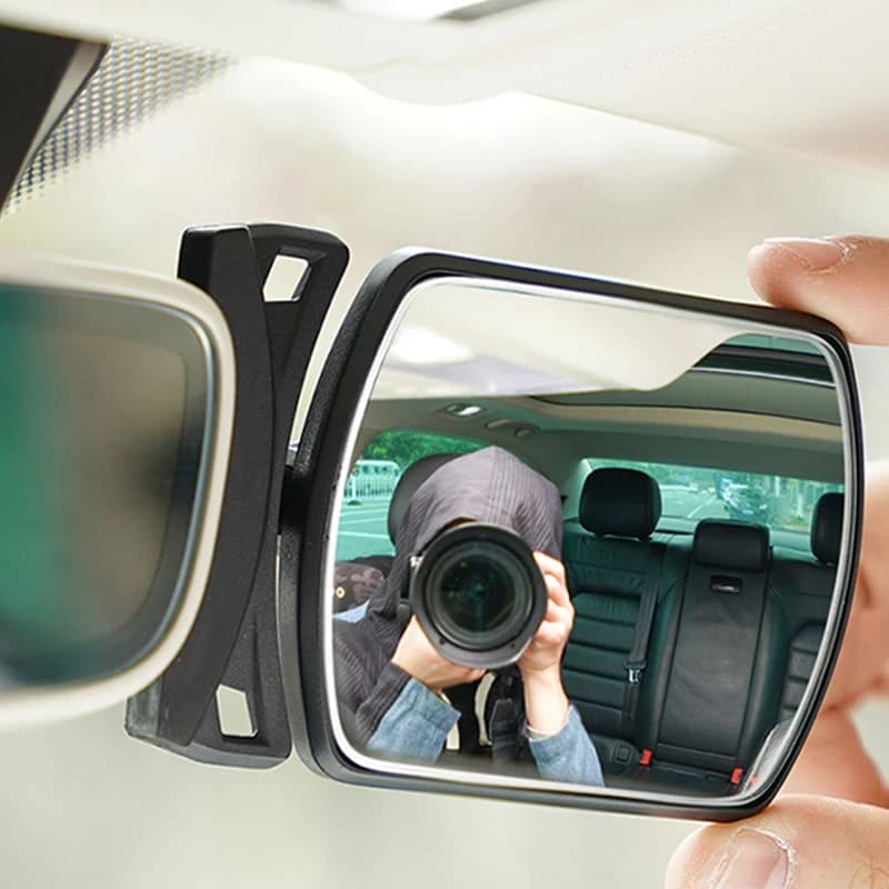 Specchio per bambini Specchietto retrovisore per auto Specchi per parabrezza anteriore Specchio per incollare Monitor per bambini per bambini Angolo ruotabile a 360 gradi regolabile