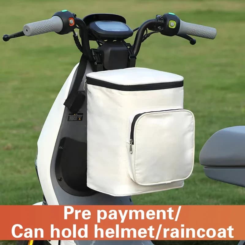 Hanging Bag for Electric Bike Helmet Hanging Bag for Bearings with Waterproof Front Pocket for Large Electric Bike Waterproof Cover Bag for Artifact