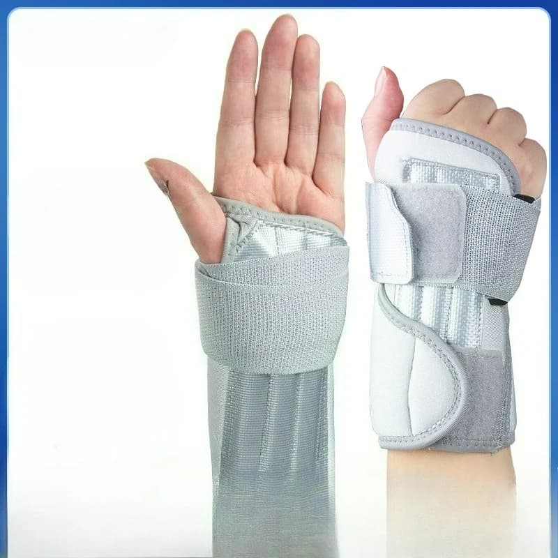 Fascia per compressione Tutore per polso fitness Prevenzione infortuni Indumenti da polso Fascia regolabile Cinghia di recupero leggera assorbente del sudore