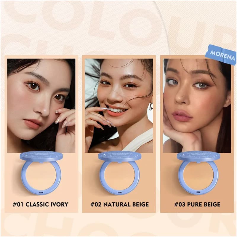 Trucco in polvere abbronzante traslucido Controllo dell'olio per il viso nudo Matte Illumina Set impermeabile Pressa in polvere sciolta Cosmetici Dupes coreani