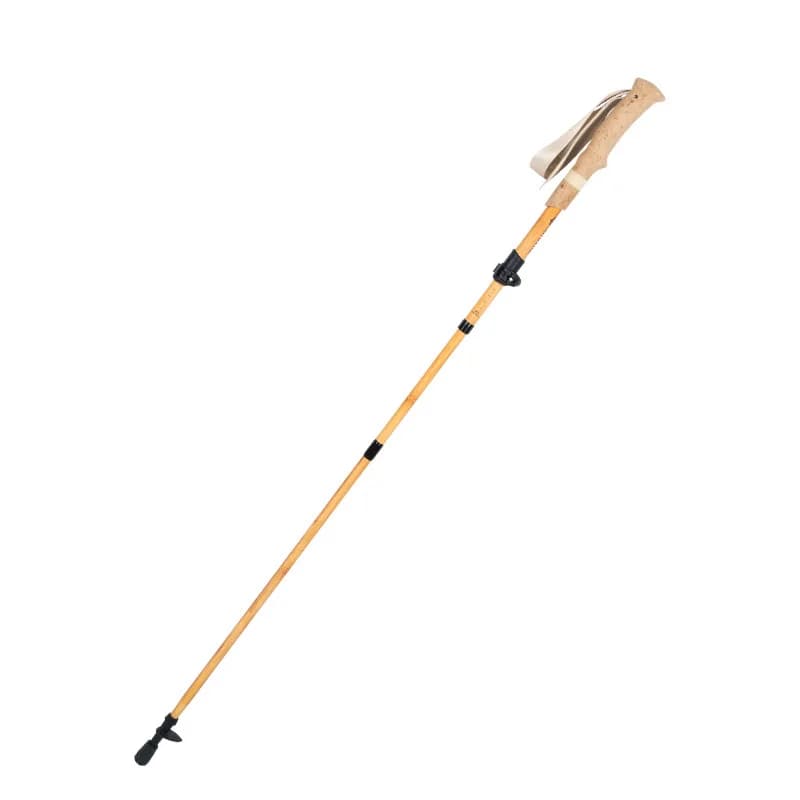 Fat carbon fiber aluminum alloy folding trekking pole -and portable telescopic hiking off-road climbing pole