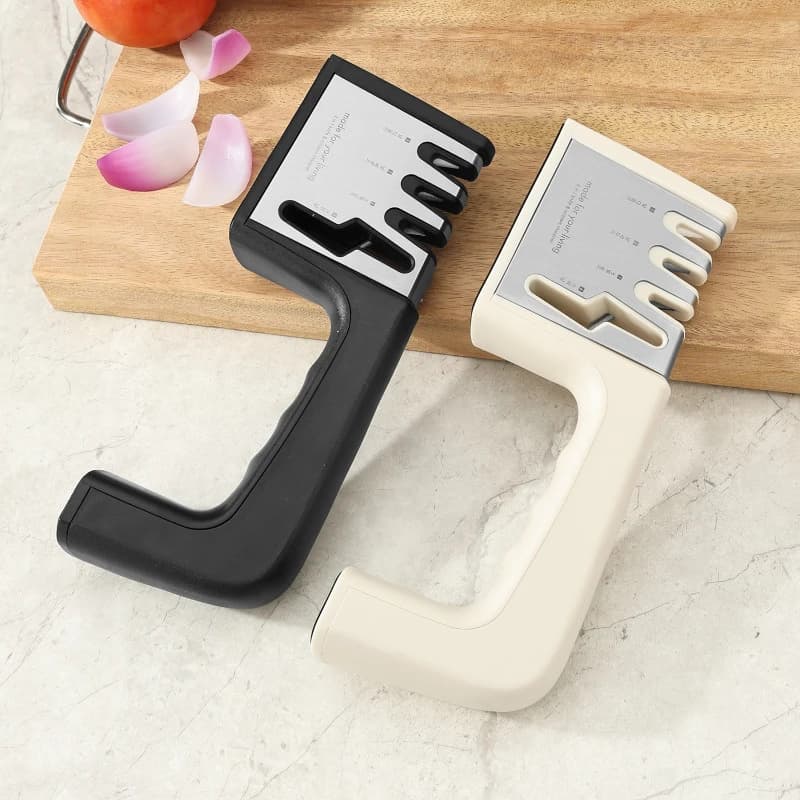 Affilacoltelli domestico LMM in acciaio al tungsteno, gadget da cucina, pietra per affilare, accessorio per affilare le lama dei coltelli da verdura