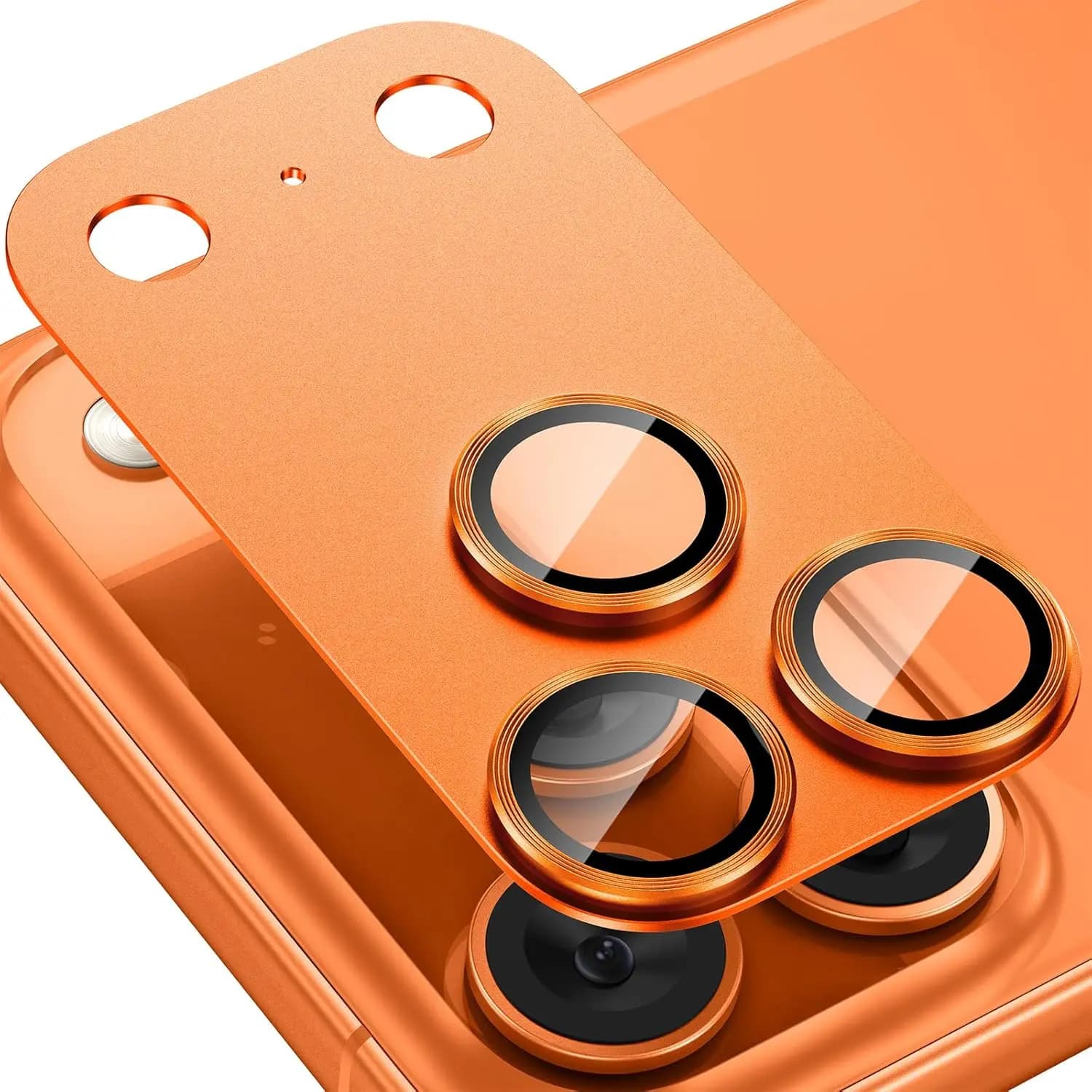 Per iPhone 17 Pro/17 Pro Max Protezione per obiettivo fotocamera Copertura in vetro temperato in lega di alluminio metallica Accessori per protezione schermo fotocamera