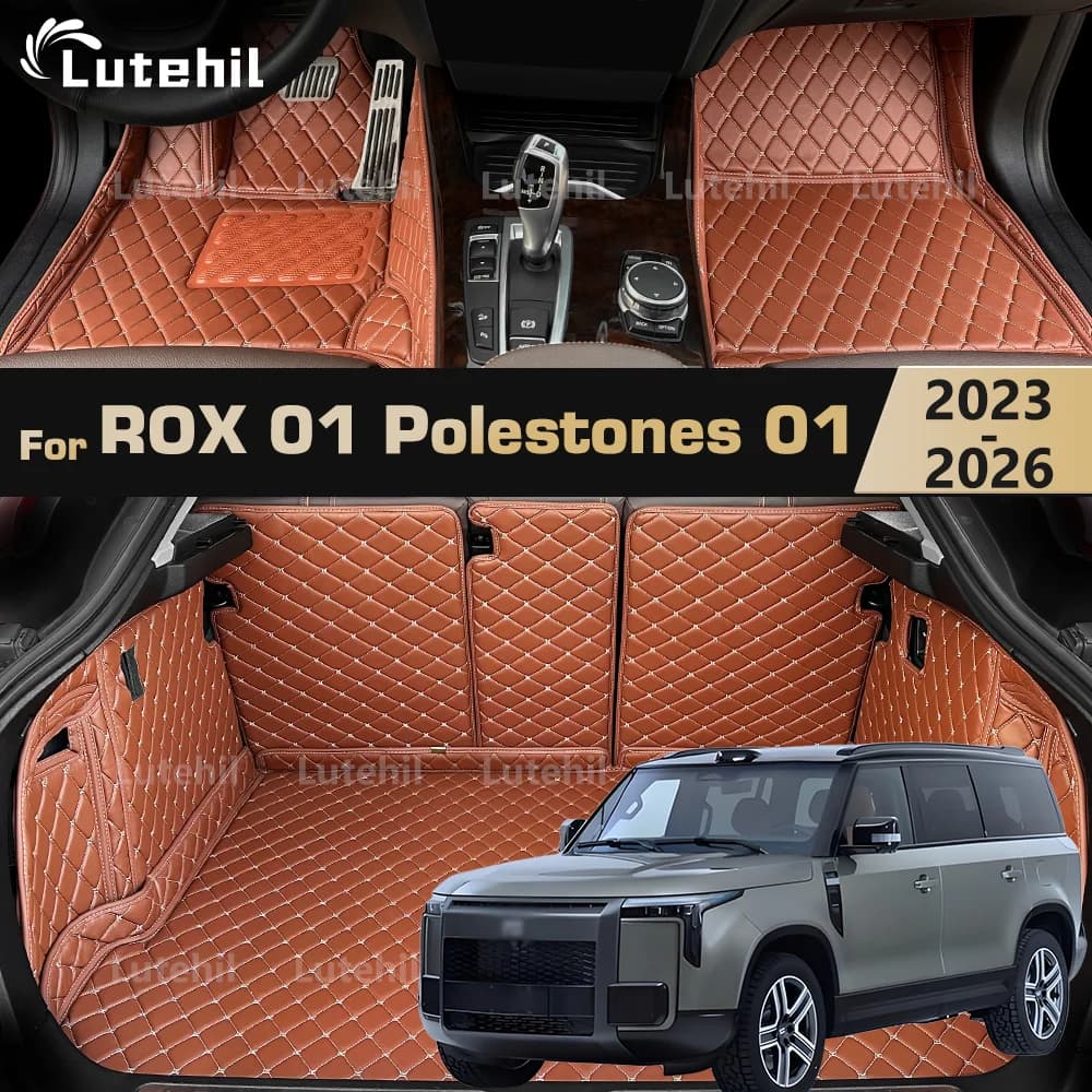 Per ROX 01 Polestones 01 2026 2025 2024 2023 Personalizzato 3D Tappetini Per Auto Tronco Zerbino Cargo Liner Sedile Posteriore Coperture Protezioni Set Completo
