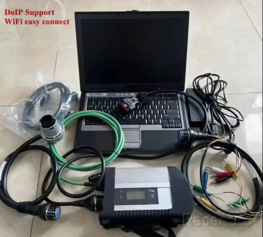 MB Star C4 Sd Connect Compact 4 diagnostic tool with HDD SSD software 2026.06V D630, laptop 90% new, complete set