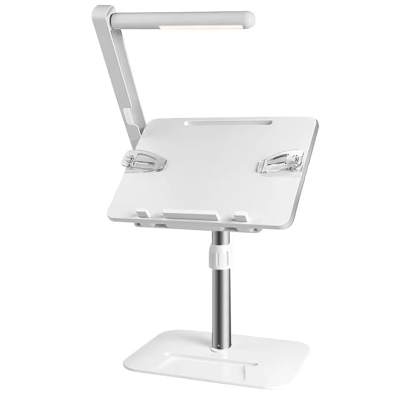 Supporto da lettura ad angolo regolabile con supporto per tablet di sollevamento multifunzione leggero Staffa per laptop Scaffale da tavolo