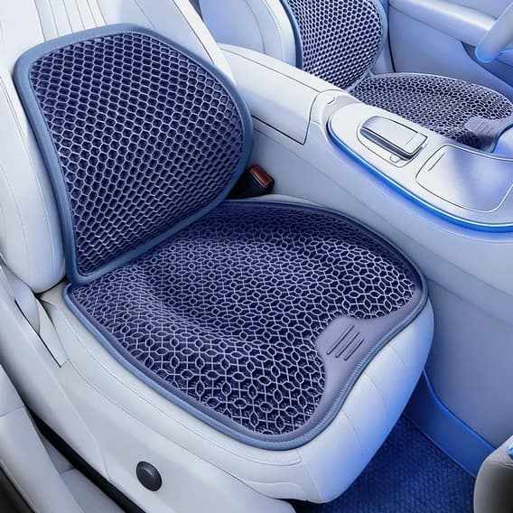 Car waist summer honeycomb gel ice silk waist support pillow summer driving waist protection ventilated breathable seat back