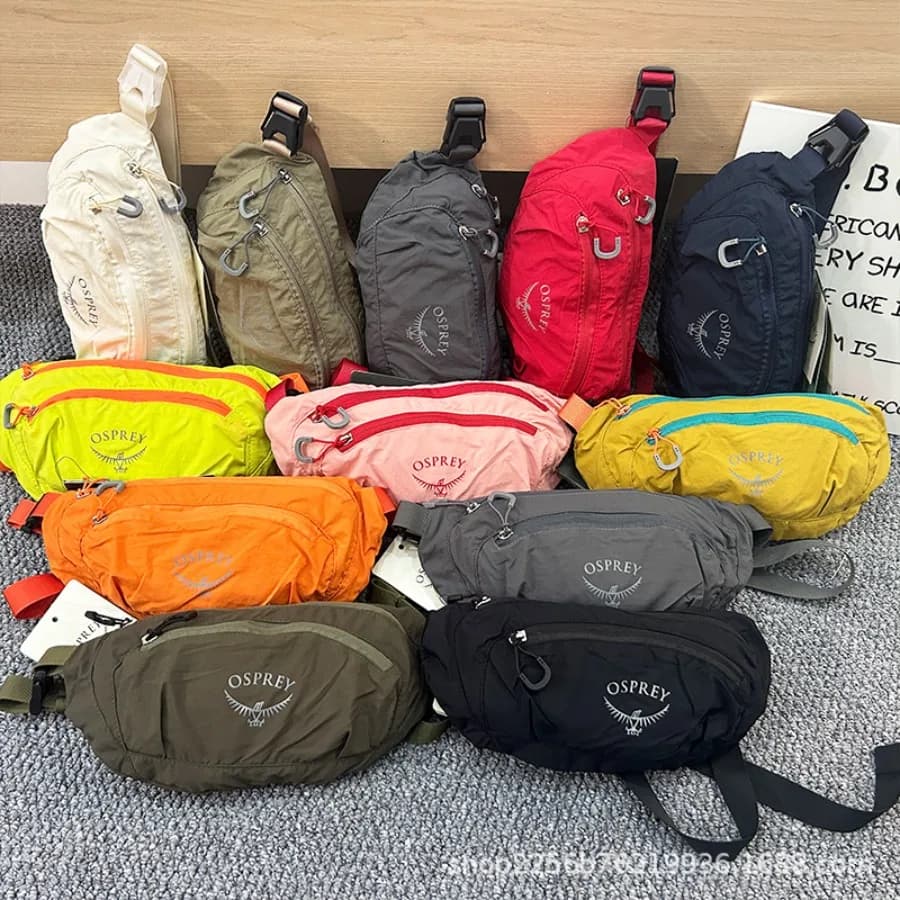 【Nuovo arrivo】 Marsupio da esterno Osprey, marsupio leggero resistente all'acqua, borsa a tracolla con cintura regolabile per escursionismo, corsa e viaggi