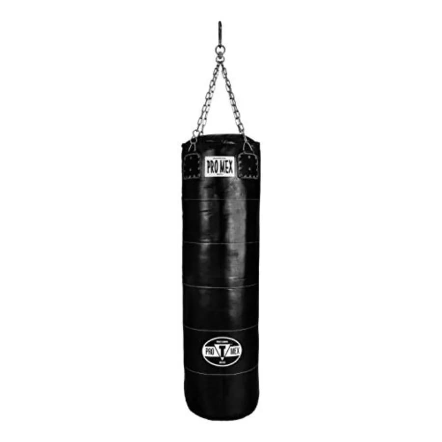 Pro Mex Power Heavy Bag Nero 100LBS - Sacco da Boxe Pesante da Appendere, Sacco da Pugilato, Sacco da Kickboxing