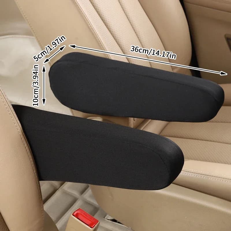 2 pieces cover armrest car seat universal interior armrests auto protection armrest hand proof soft powder and comfortable elastic cloth Co