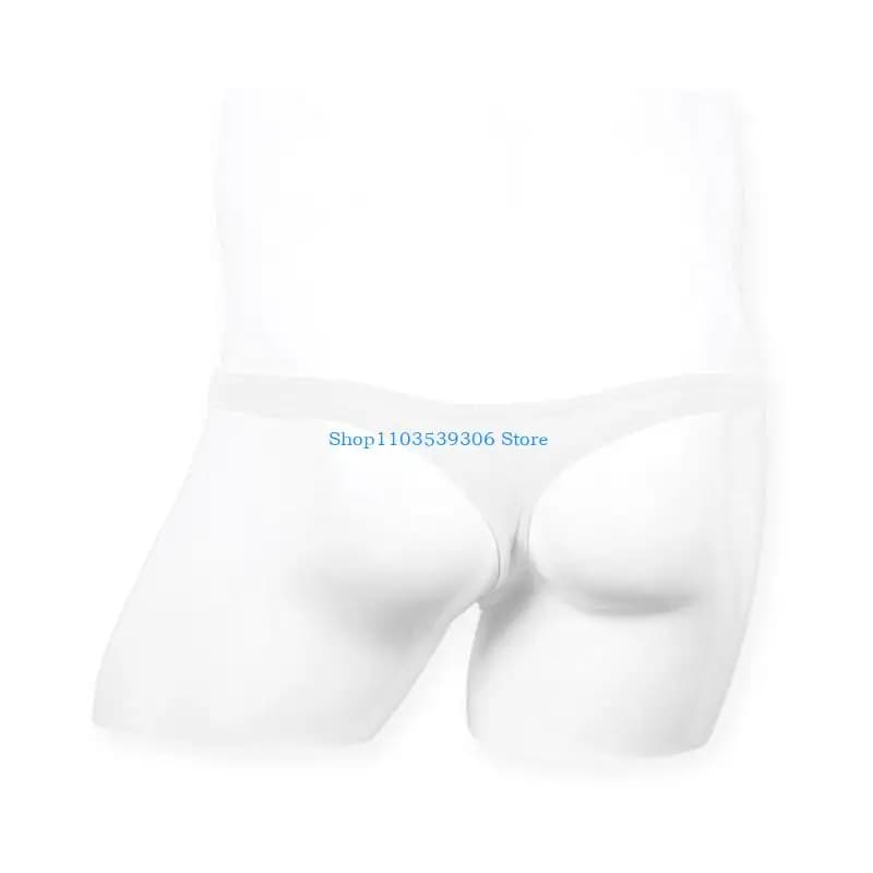 400A Men's Breathable Ice Silk Low Waist G-Strings Thong Bulge Underwear Gifts