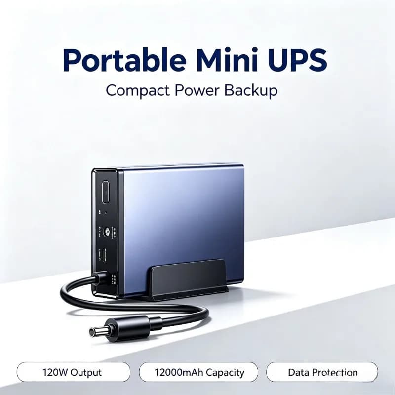 Batteria UPS da 12000mAh 120W per NAS, Protezione da Interruzione di Corrente per Cloud Privato e Archiviazione Dati Domestica US3000