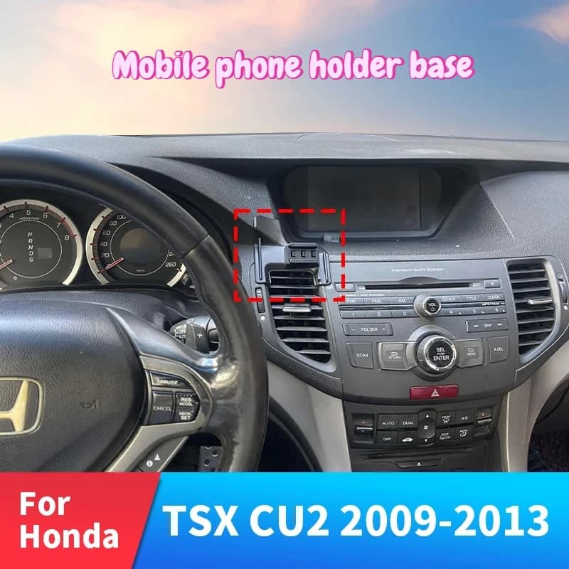 For Honda Spirior 2009-2013 2010 2011 Car Phone Holder Strong Special Fixed Bracket Base 15W Wireless Charging Cars Accessories