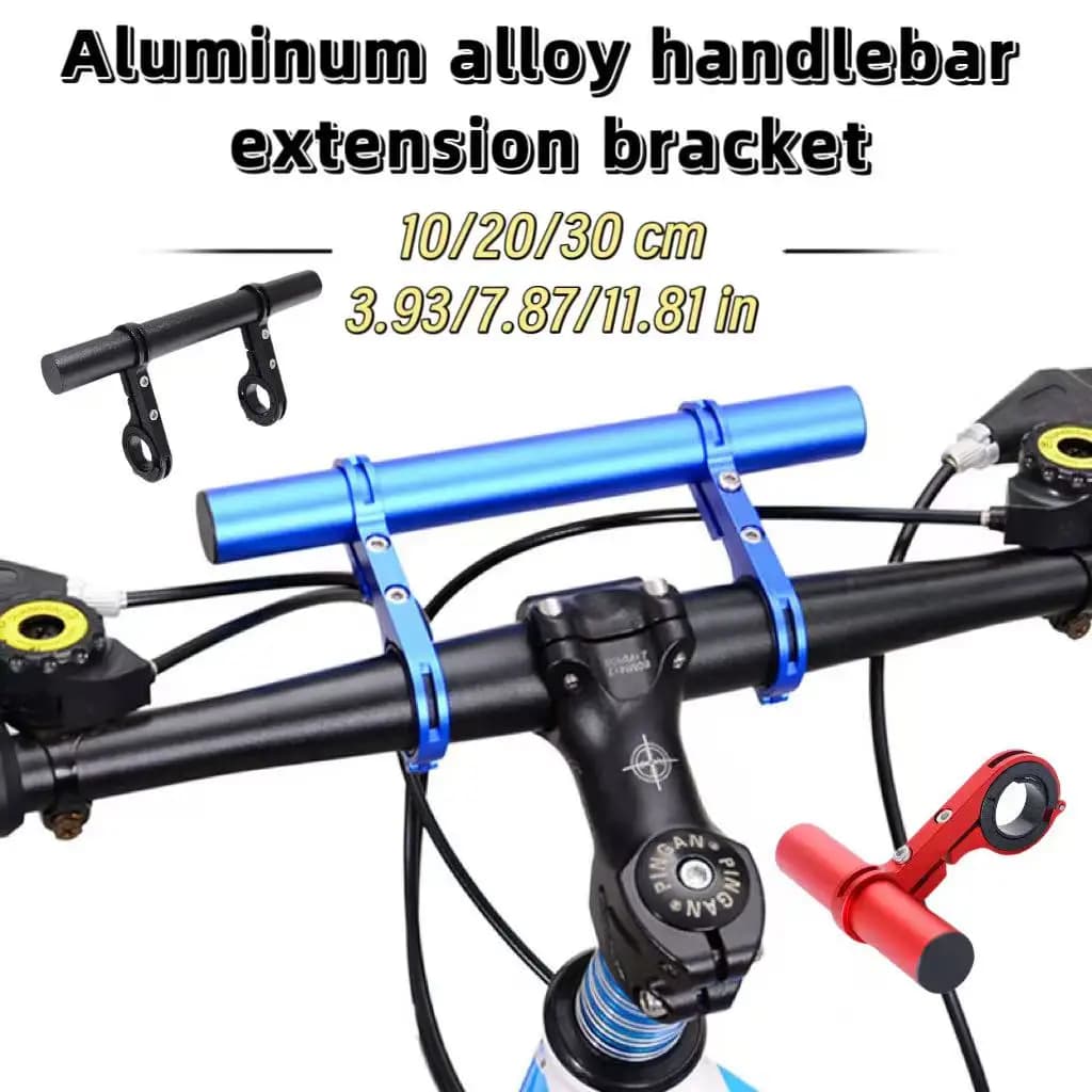Estensione Manubrio Bici 10/20/30cm, Supporto per Installazione Faro MTB, Asta di Prolunga per Manubrio Bici da Strada e Mountain Bike
