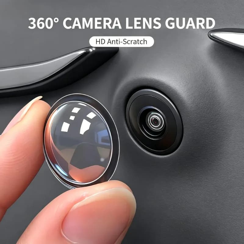 2/4/8Pcs 360 Panoramic Rear Camera Protector, HD Clear Anti-Scratch Lens Guard for Car Mod