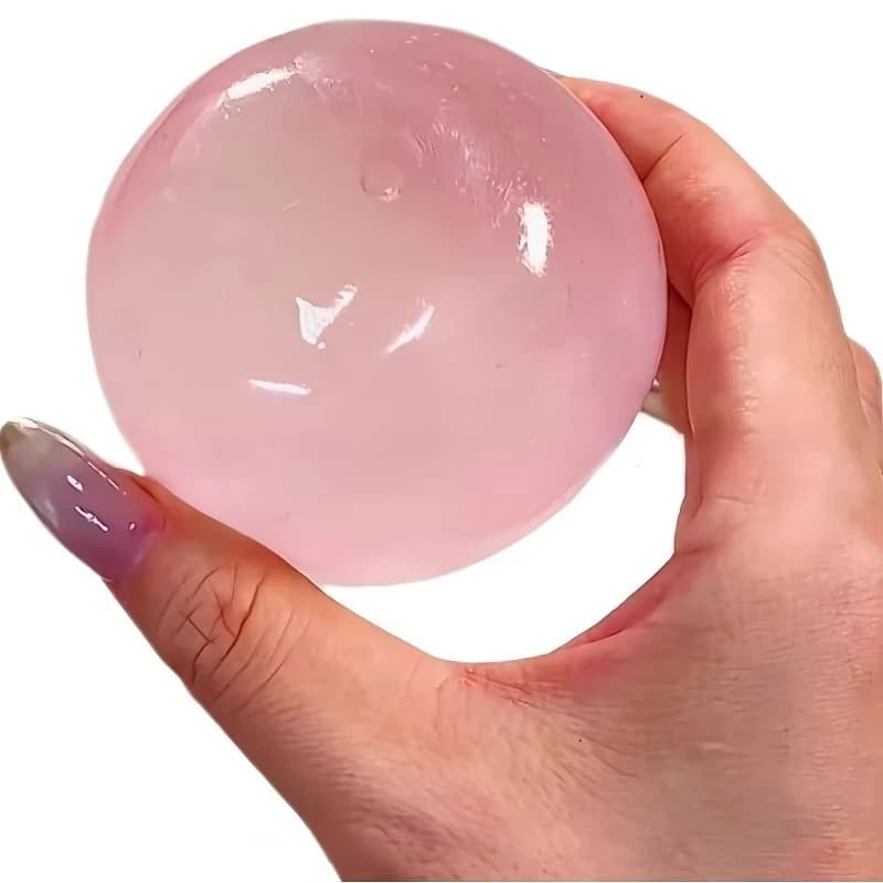 Clear Jelly Squishy Toy Soft Squeeze Stress Relief Sensory Fidget Toy Transparent Mochi Squishy Calming Toy for Kids Adults