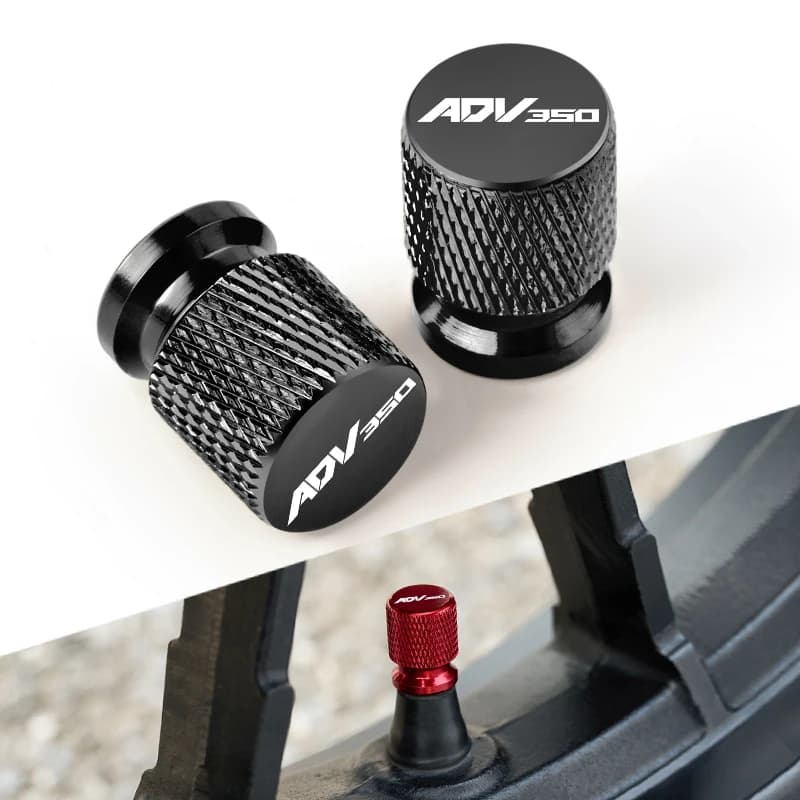 2PCS Per Honda ADV 350 ADV350 2025 2024 2023 2022 CNC Valvola della gomma Porta Aria Stelo Tappo di Copertura Accessori Moto