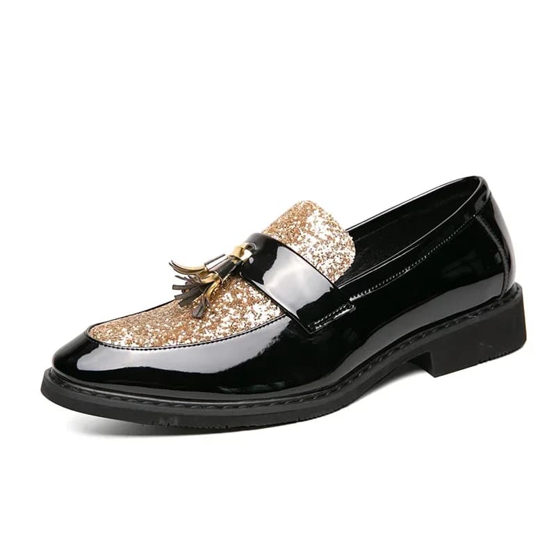 Scarpe da uomo in pelle, eleganti per matrimonio, casual, nuove mocassine piatte, mocassini con nappe, scarpe da uomo business casual per matrimonio
