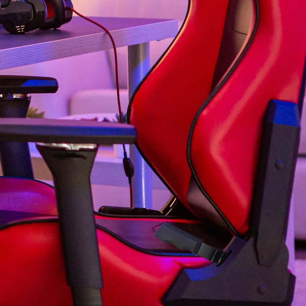 Maniglia di regolazione dello schienale per sedia da ufficio e gaming, regolatore angolare a 155 gradi, ricambio nero, accessorio girevole per scrivania