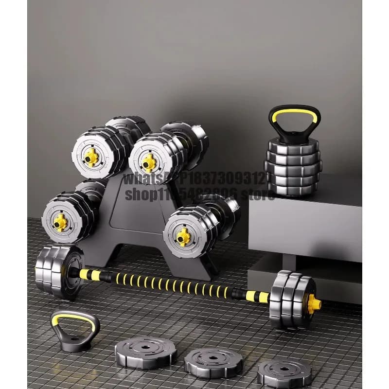 Dumbbell Men's Fitness Home Exercise Equipment Adjustable Weight Men's Barbell Sports Suit Kettlebell Dormitory