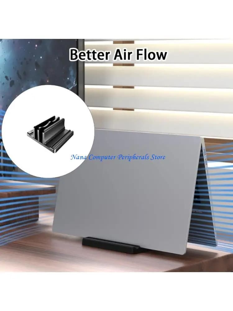 F68C Supporto verticale per accessori per laptop Aperture imbottite in elastomero Proprietario della penna incluso per