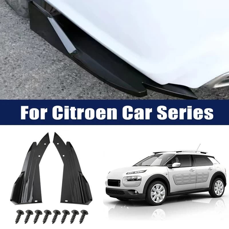 Rear Bumper Lip Diffuser Splitter Canard Protector Front Spoiler Body Kit For Citroen C3 C4 C4L C5 C6 Berlingo Jumpy Picasso DS3