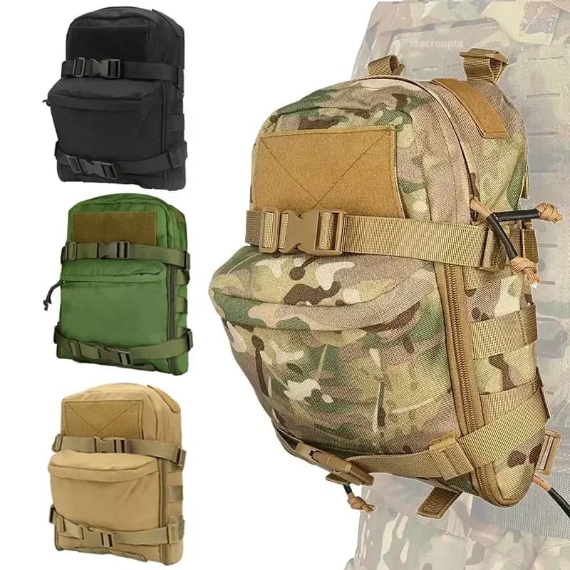 Tactical backpack for hydration, Nylon spring backpack, Outdoor Hunt vest with Water Bottle Disappearance