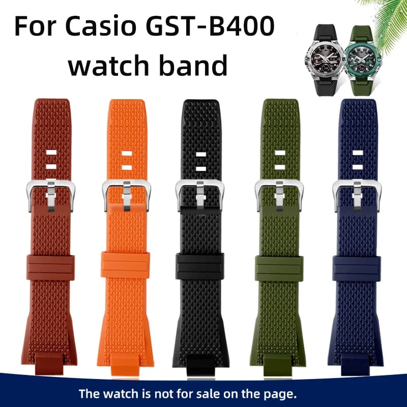 Cinturino per orologio in Silicone impermeabile speciale a sgancio rapido da 14mm per accessori per orologi in resina di gomma sportiva Casio G-shock GST-B400