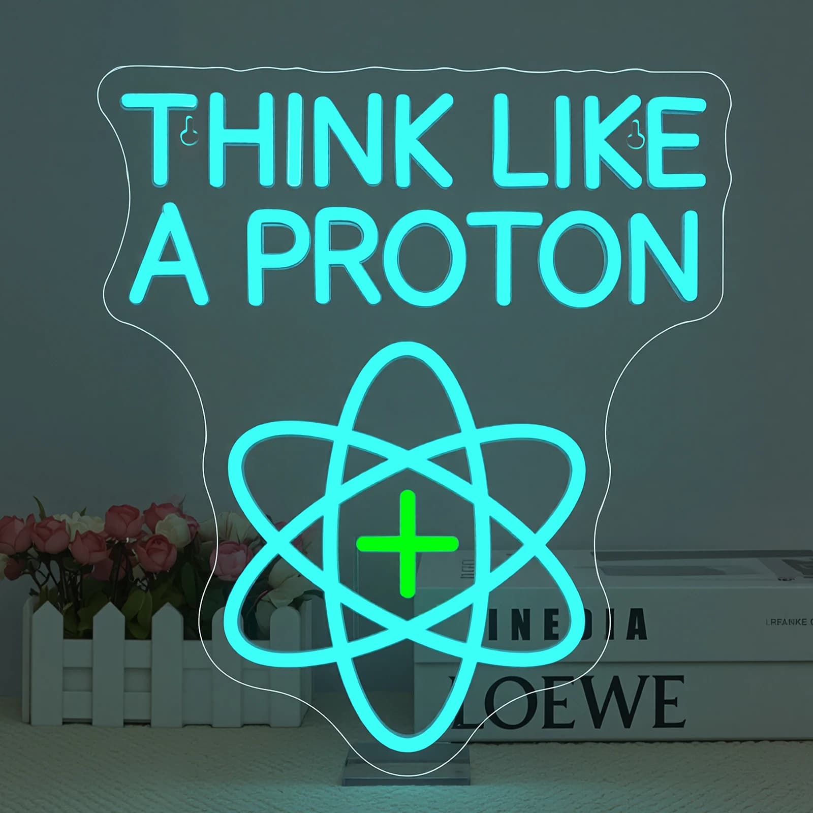 Pensa come un prono Insegna al neon 5/12V USB con dimmerabile per la decorazione della stanza a tema scientifico per studenti, dormitori, uffici e idee regalo