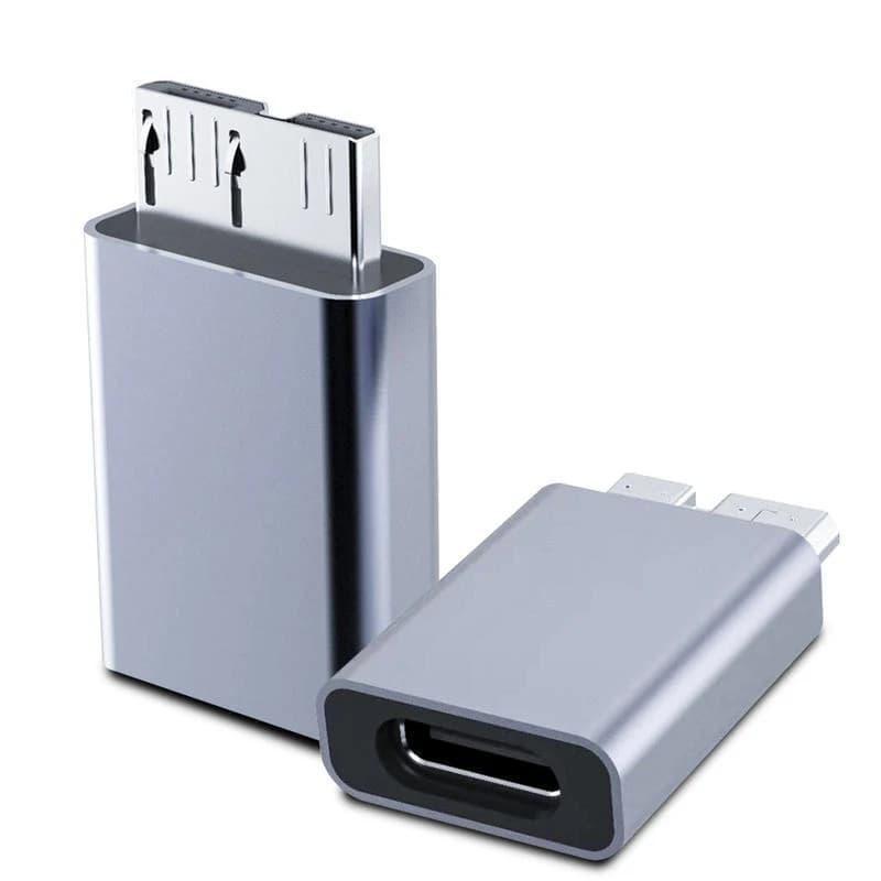 Micro B USB C 3.0 Male to Type C Female Adapter Type-C USB3.0 Micro B Connector for External Hard Drive Disk HDD