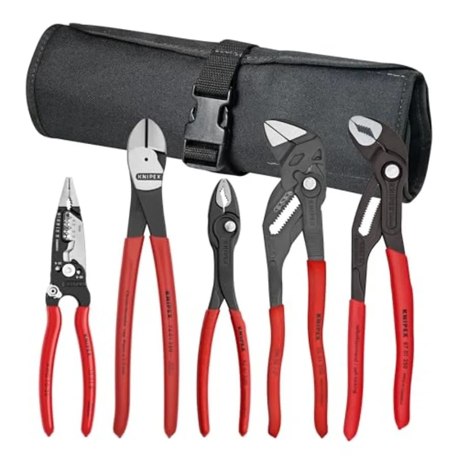 Set di 5 Pinze Professionali in Astuccio Portautensili