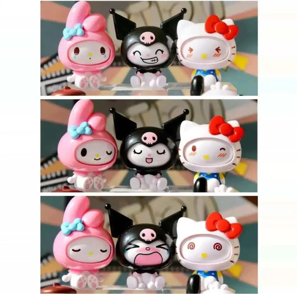 Nuova Bambola Figurina alla Moda Serie KT con Faccia Intercambiabile, Scatola a Sorpresa Creativa, Decorazione da Tavolo e per Auto, Simpatico Ornamento Animale