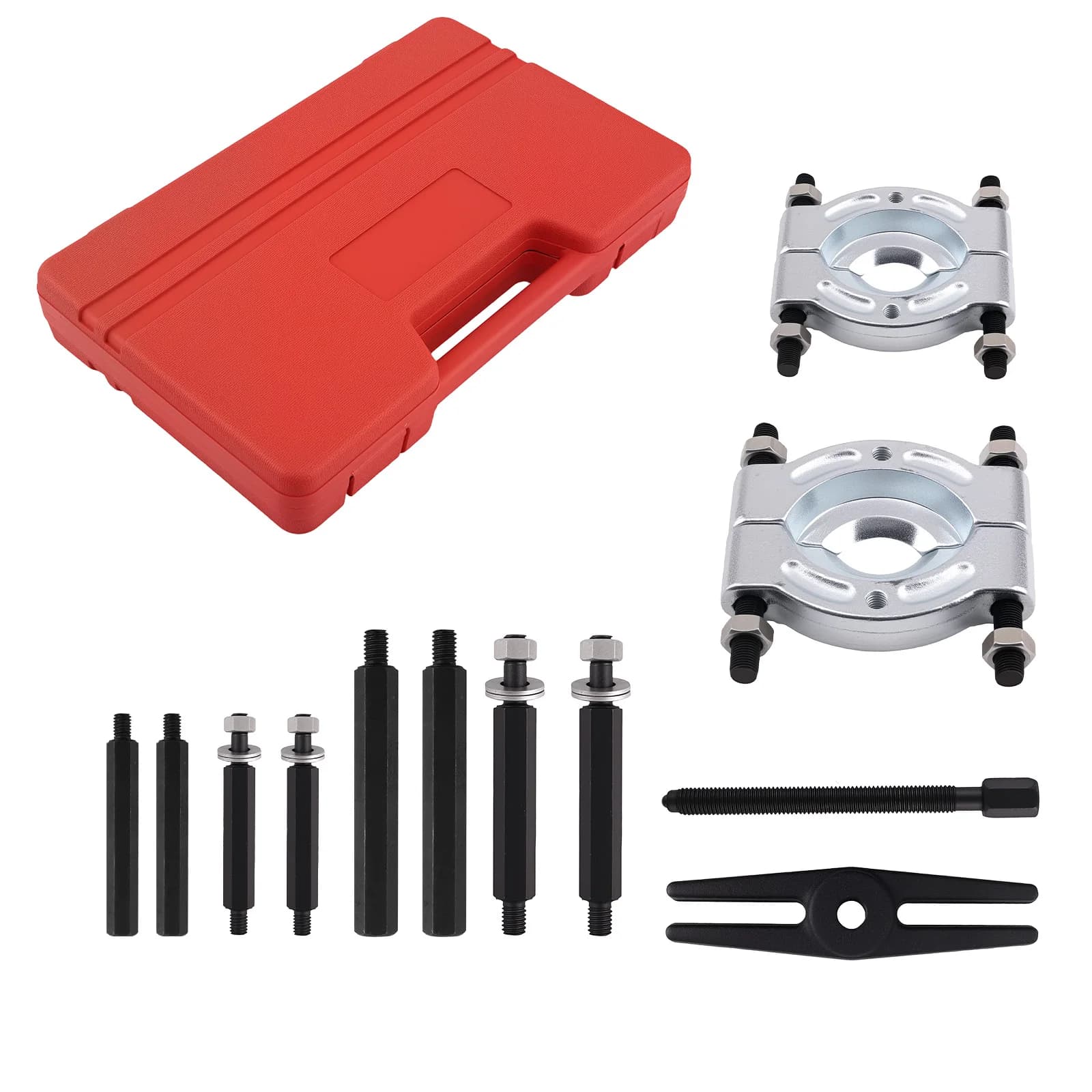 Set di estrattori per cuscinetti da 12 pezzi per rimozione automatica dell'anello interno Kit di attrezzi da officina da 30-75 mm