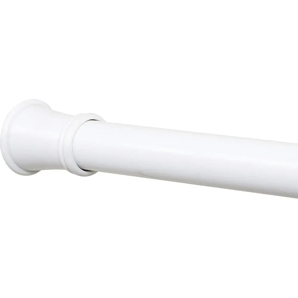 Tension Shower Curtain Rod, No Drill Adjustable Tension Curtain Rod for Bathroom, Rust Resistant, Easy Install Expandable Shower
