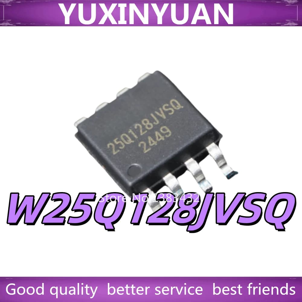 5PCS Nuovo Originale W25Q128JVSIQ 25Q128JVSIQ 25Q128JVSQ W25Q128JVSQ SOP8 Chip di memoria FLASH Disponibile