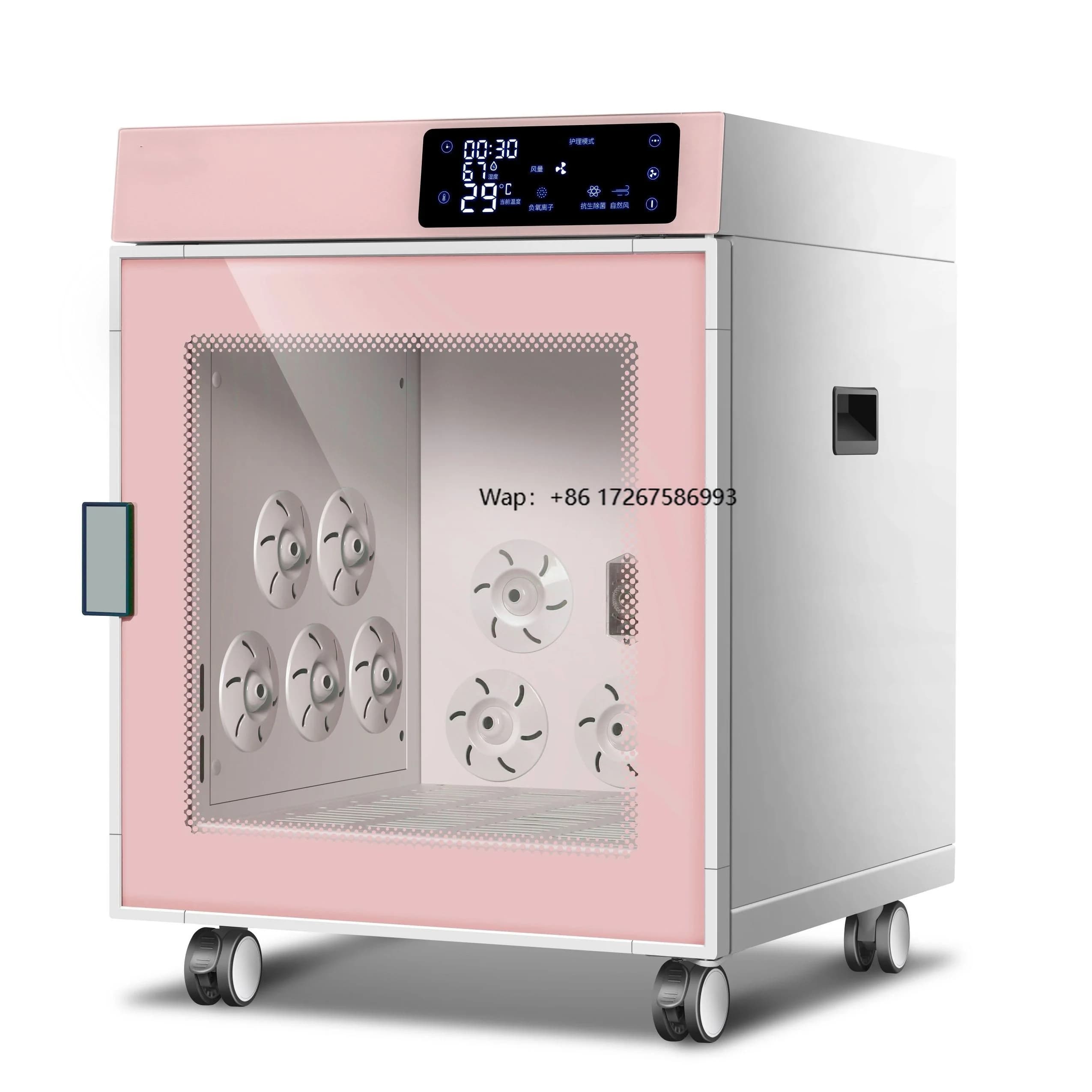 Asciugacapelli Intelligente Automatico Riutilizzabile per Animali Domestici con Termometro, Design Grande in ABS per Gatti e Cani, Alimentazione Ricaricabile