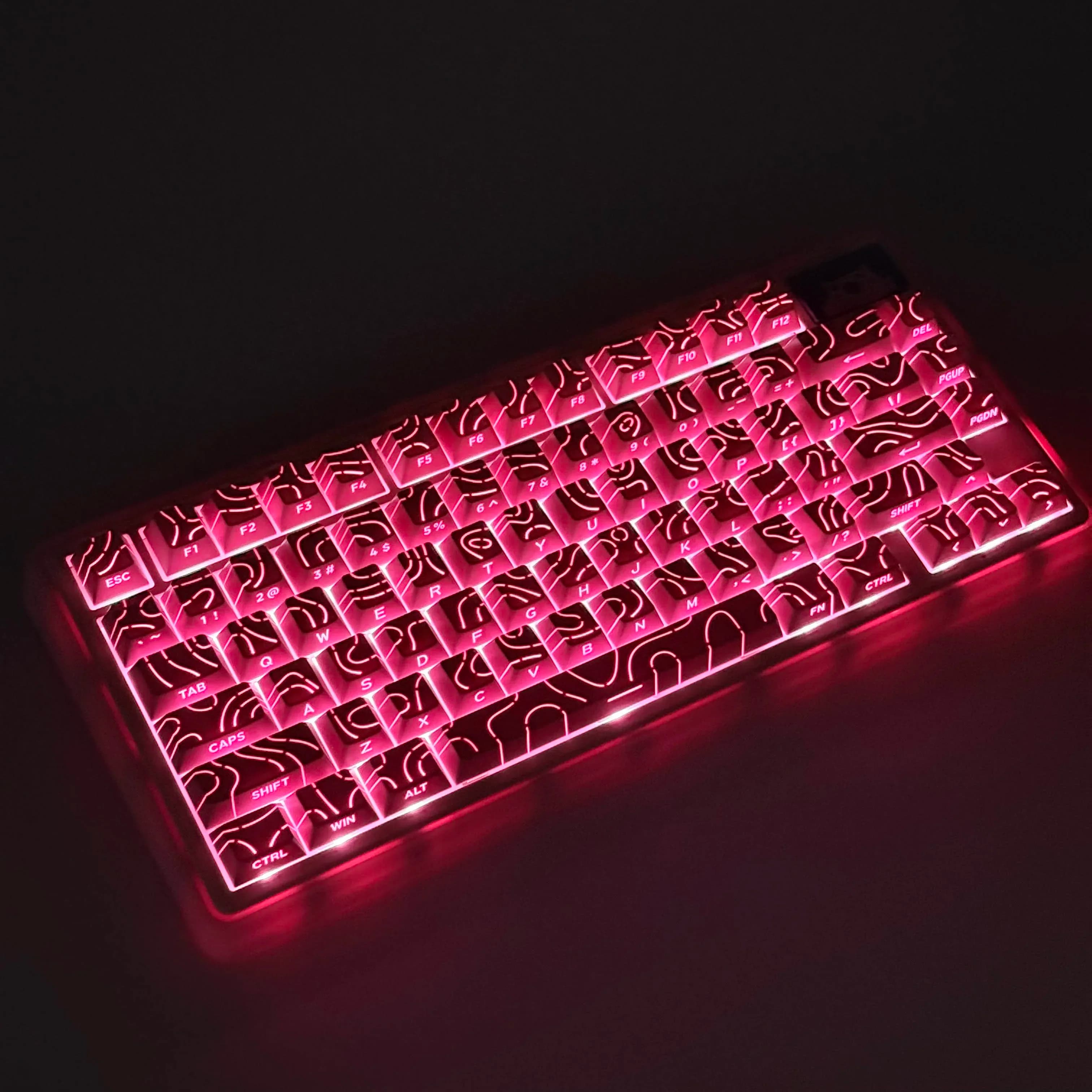 133 tasti Contour Gradient Keycaps Cherry Side-Lend Personalizzato Key Cap per 60% 65% 70% 75% TKL 96% 100% Tastiera meccanica