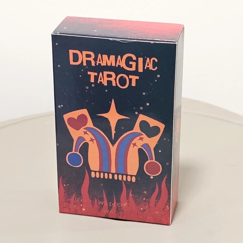 Mazzo di tarocchi Dramagiac Red Edition 78 pezzi Carte dei tarocchi stile Rider Waite 10,3 * 6 cm Regalo Witchy