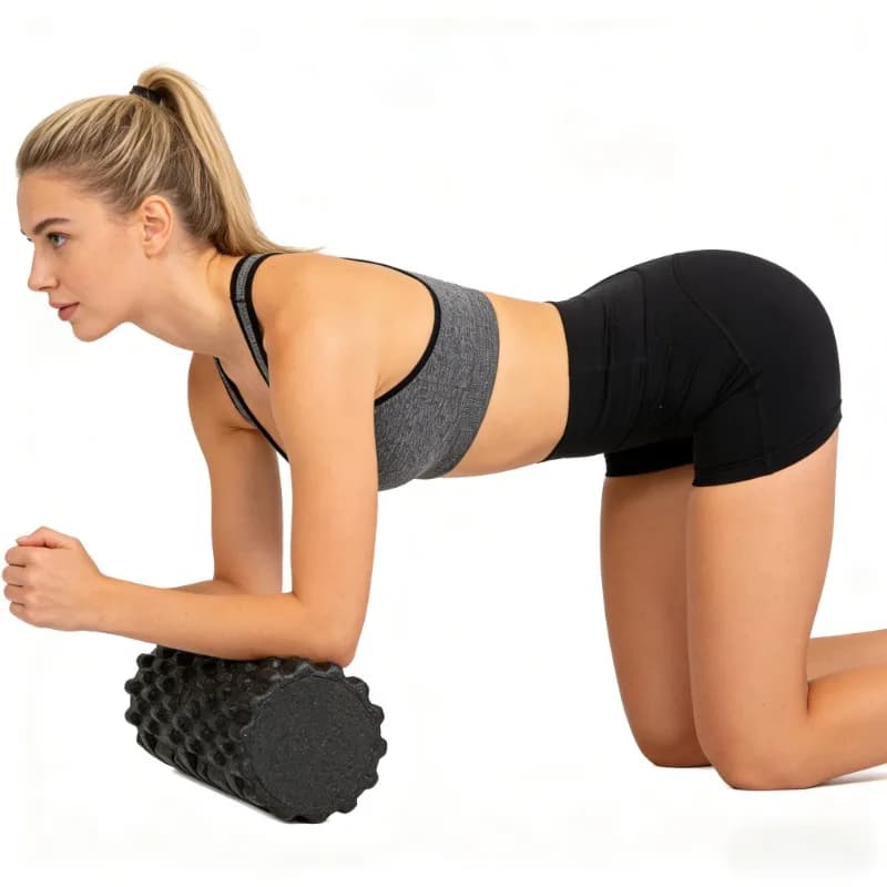 High density foam roller for muscle/massage recovery, 33 cm durable fitness tool for yoga and massage