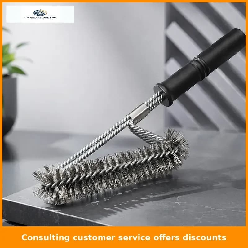 18inch Four-head Barbecue Cleaning Brush Oven Grill Cleaning Brush Wire Bbq Tool