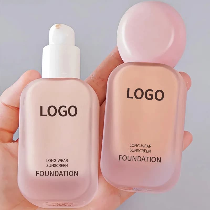 Fondotinta liquido per trucco Etichetta privata Cosmetici vegani Fondotinta liquido Copertura completa Naturale opaco Impermeabile all'ingrosso