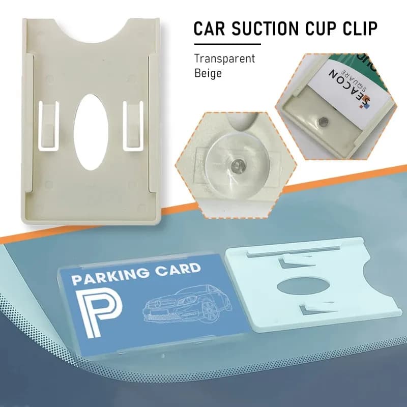 Clip Porta Biglietti Parcheggio Auto, Organizzatore Porta Scontrini e Carte per Parabrezza, Casa e Ufficio